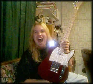 G sports his new Fender Telecaster